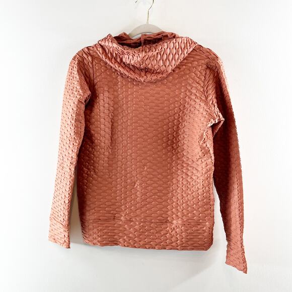 Booty by Brabants Chrome Full Zip Hoodie Jacket & Leggings Workout Set Orange - Picture 9 of 11